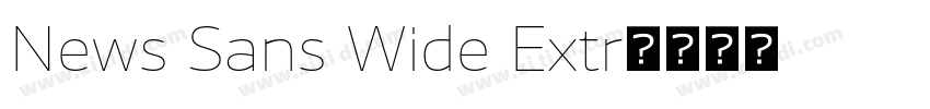 News Sans Wide Extr字体转换